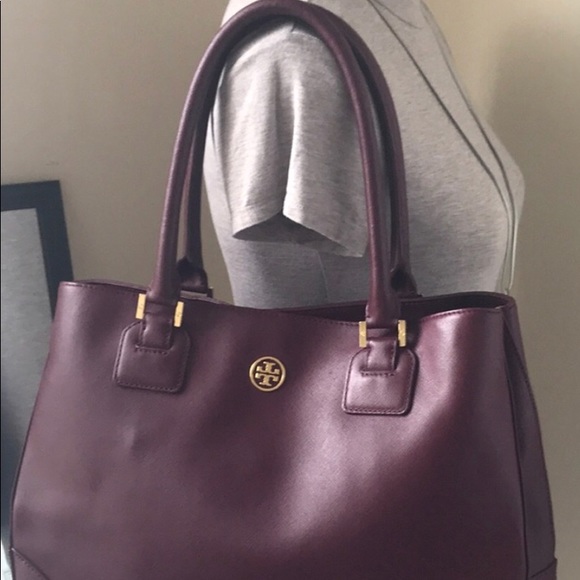 Tory Burch Handbags - Tory Burch Large Burgundy Handbag